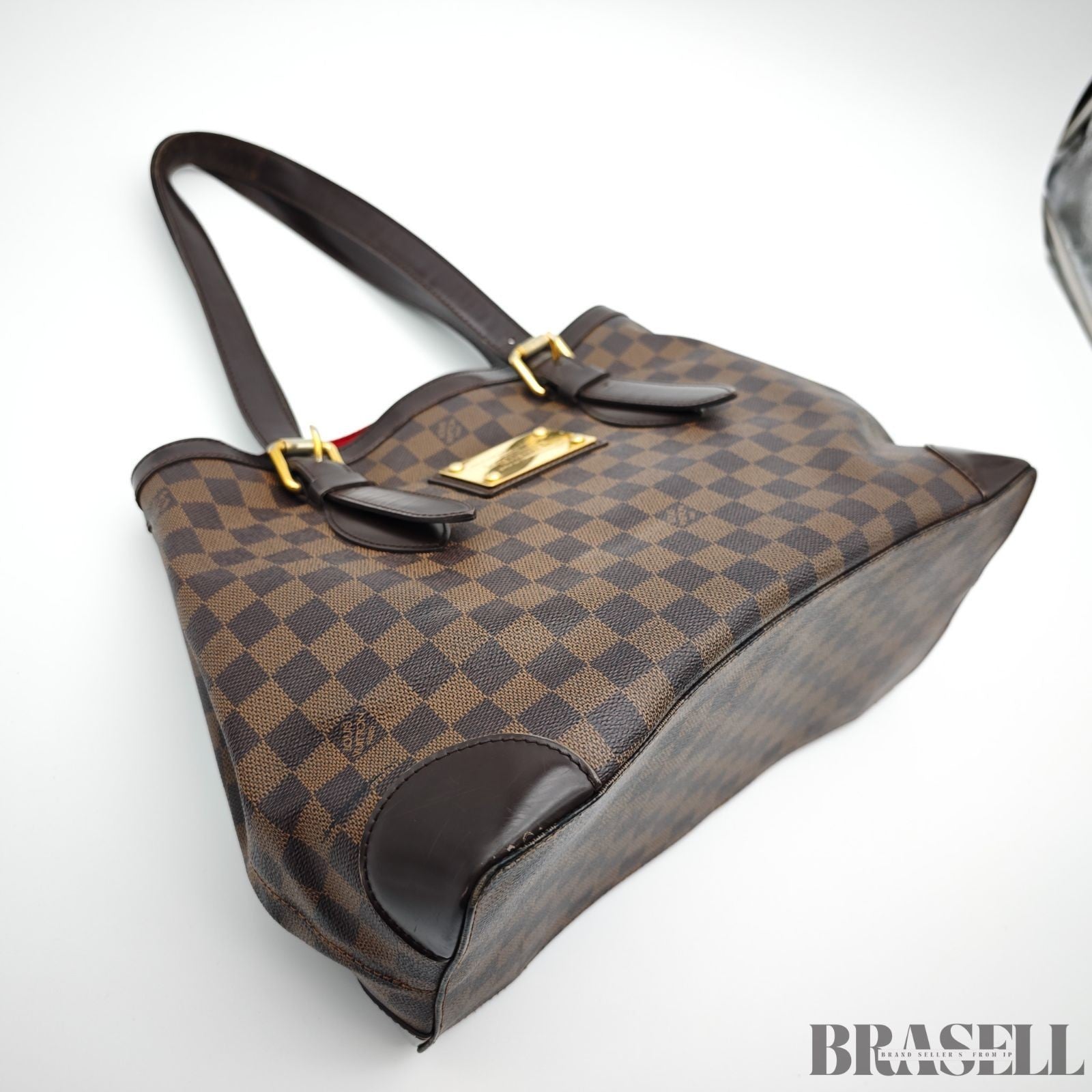 Louis Vuitton Hampstead MM N51204 Damier Ebene Tote Bag Handbag Brown