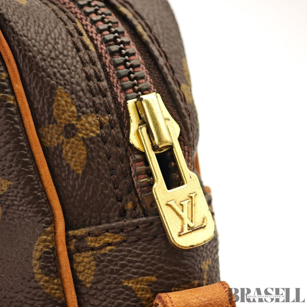 LOUIS VUITTON Danube M45266 Shoulder Bag Monogram Leather Brown France Women