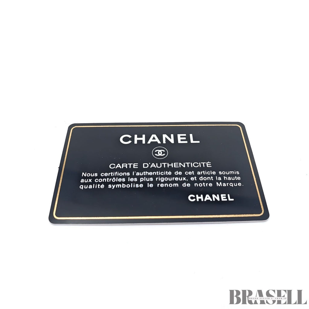 CHANEL Matelasse Classic Flap 25 A01112 Black Shoulder Bag w/ Dust Bag Card