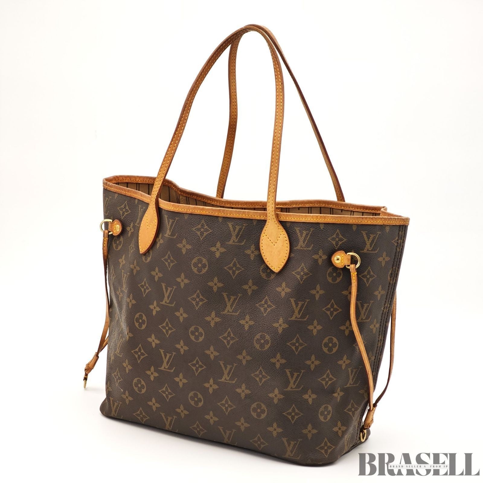 LOUIS VUITTON Neverfull MM Monogram Canvas Tote Bag M40156 France Made VI0078
