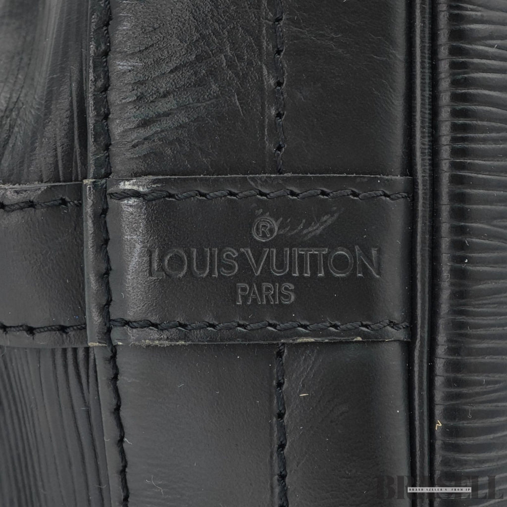 Louis Vuitton Epi Noé Noir M59002 Bucket Shoulder Bag Handbag Black Epi Leather