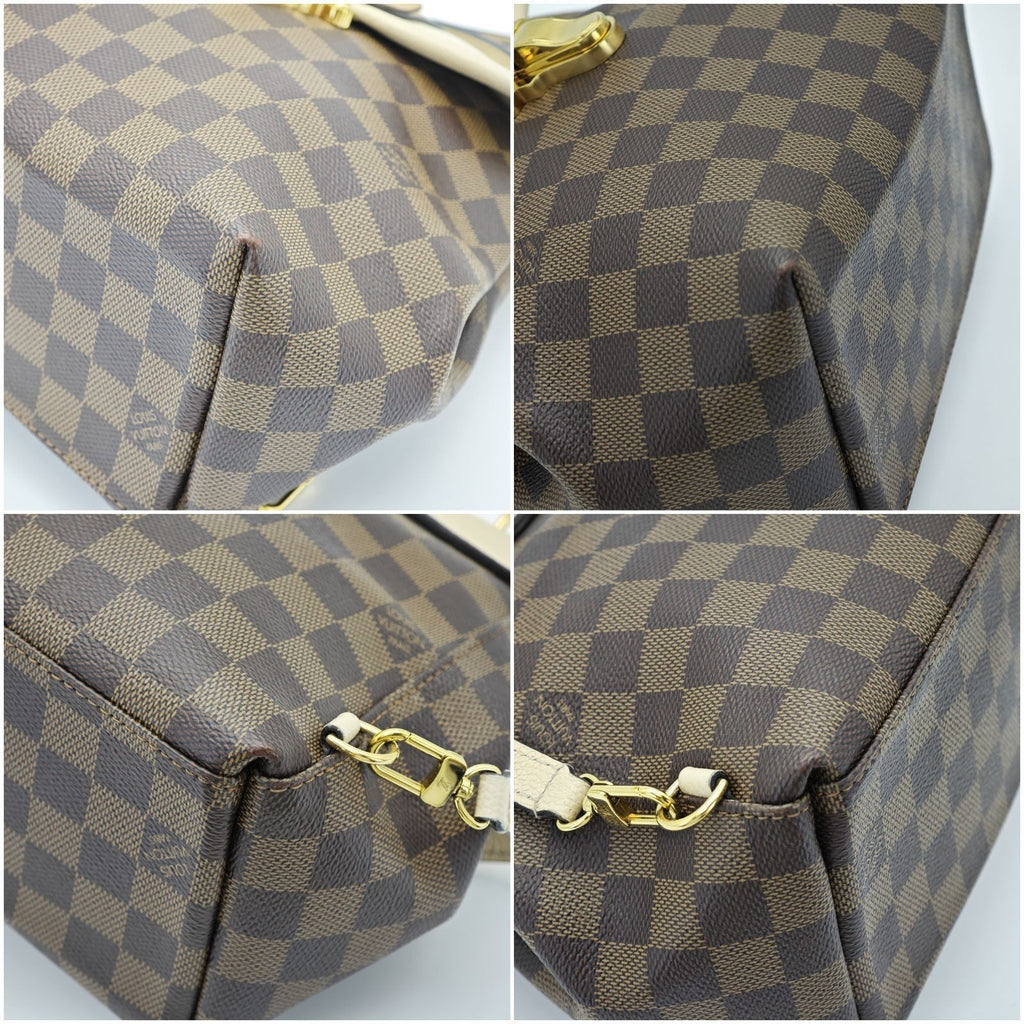 LOUIS VUITTON Damier Clapton N42259 Backpack with Flap Brown Women's