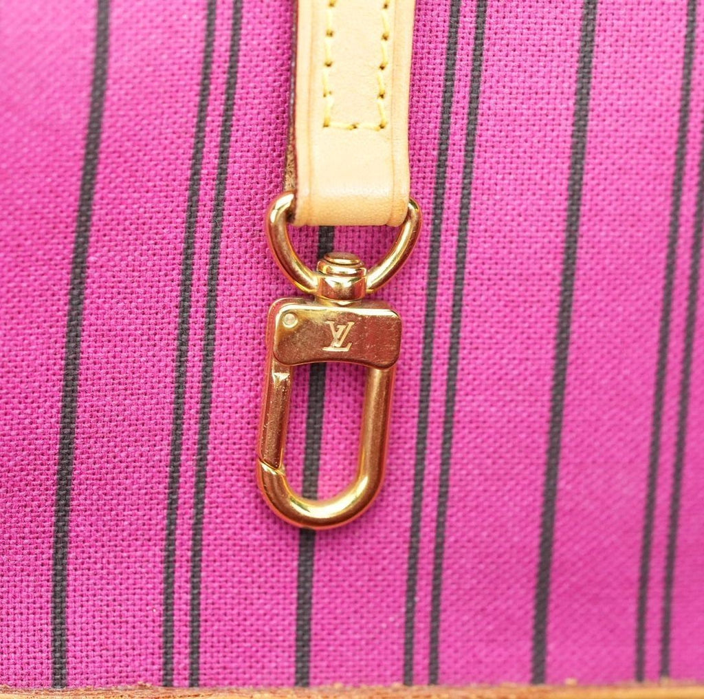 LOUIS VUITTON Monogram Neverfull MM Pivoine Tote Bag with Pouch M41178