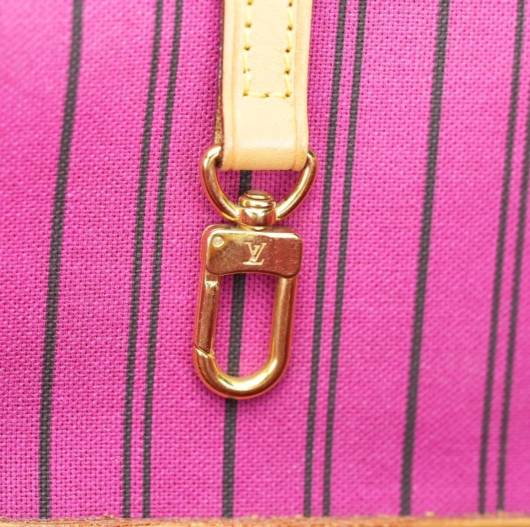 LOUIS VUITTON Monogram Neverfull MM Pivoine Tote Bag with Pouch M41178