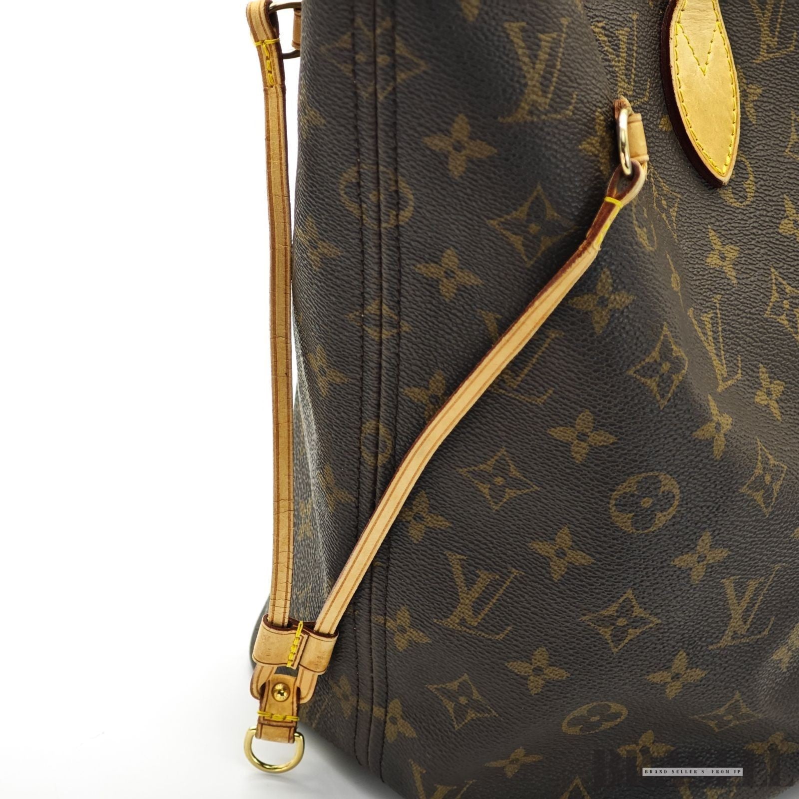 LOUIS VUITTON Neverfull MM M40156 Monogram Large Tote Shoulder Bag Brown