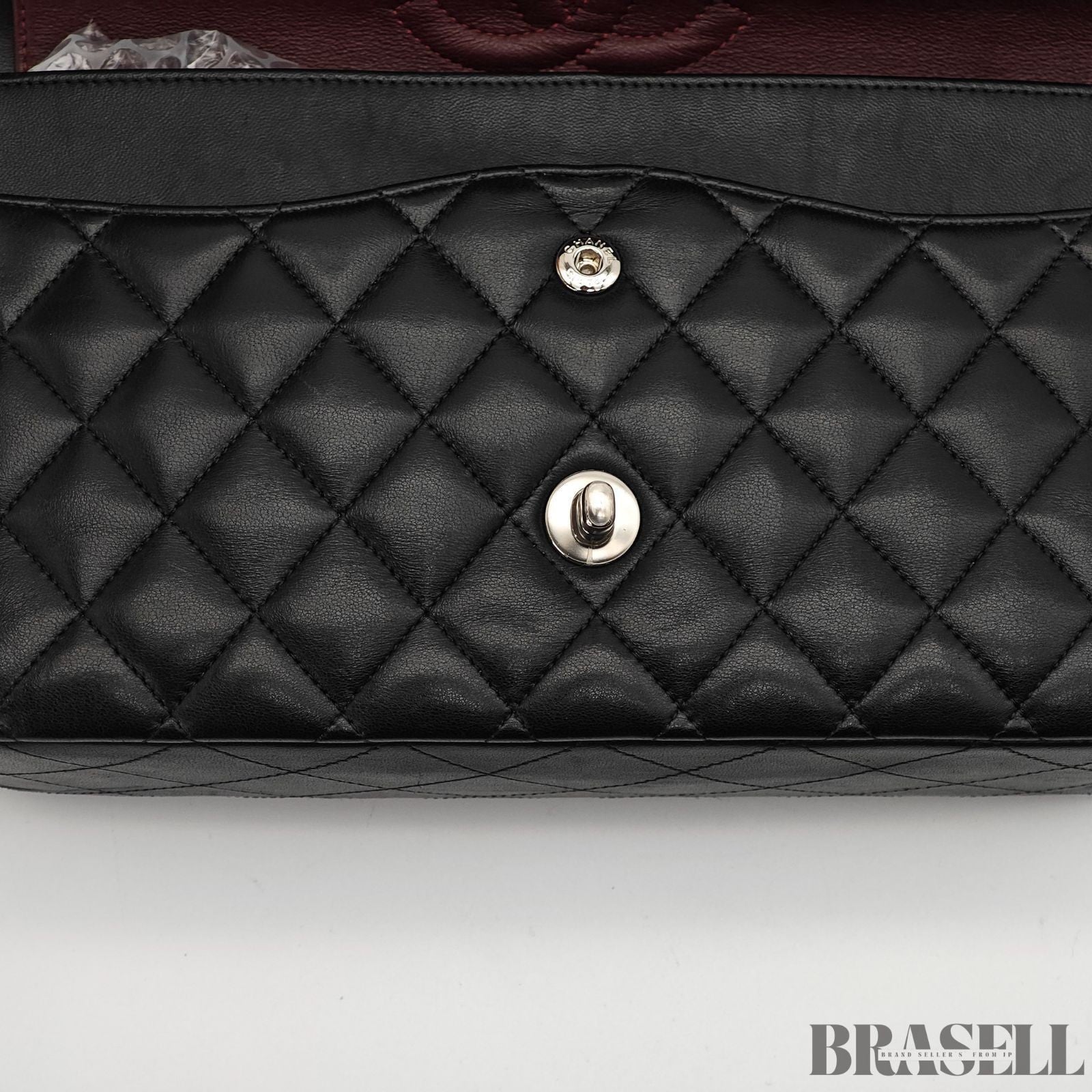 CHANEL Matelasse Classic Flap 25 A01112 Black Shoulder Bag w/ Dust Bag Card