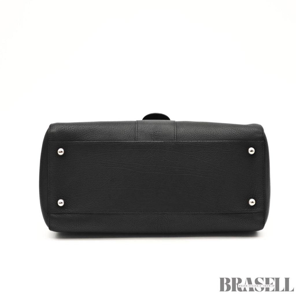 Delvaux Brillant MM Handbag Shoulder Bag 2-Way Black Women’s With Dust Bag