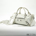 Balenciaga The First 103208 213048 Bag Handbag Cylinder Horizontal Ivory