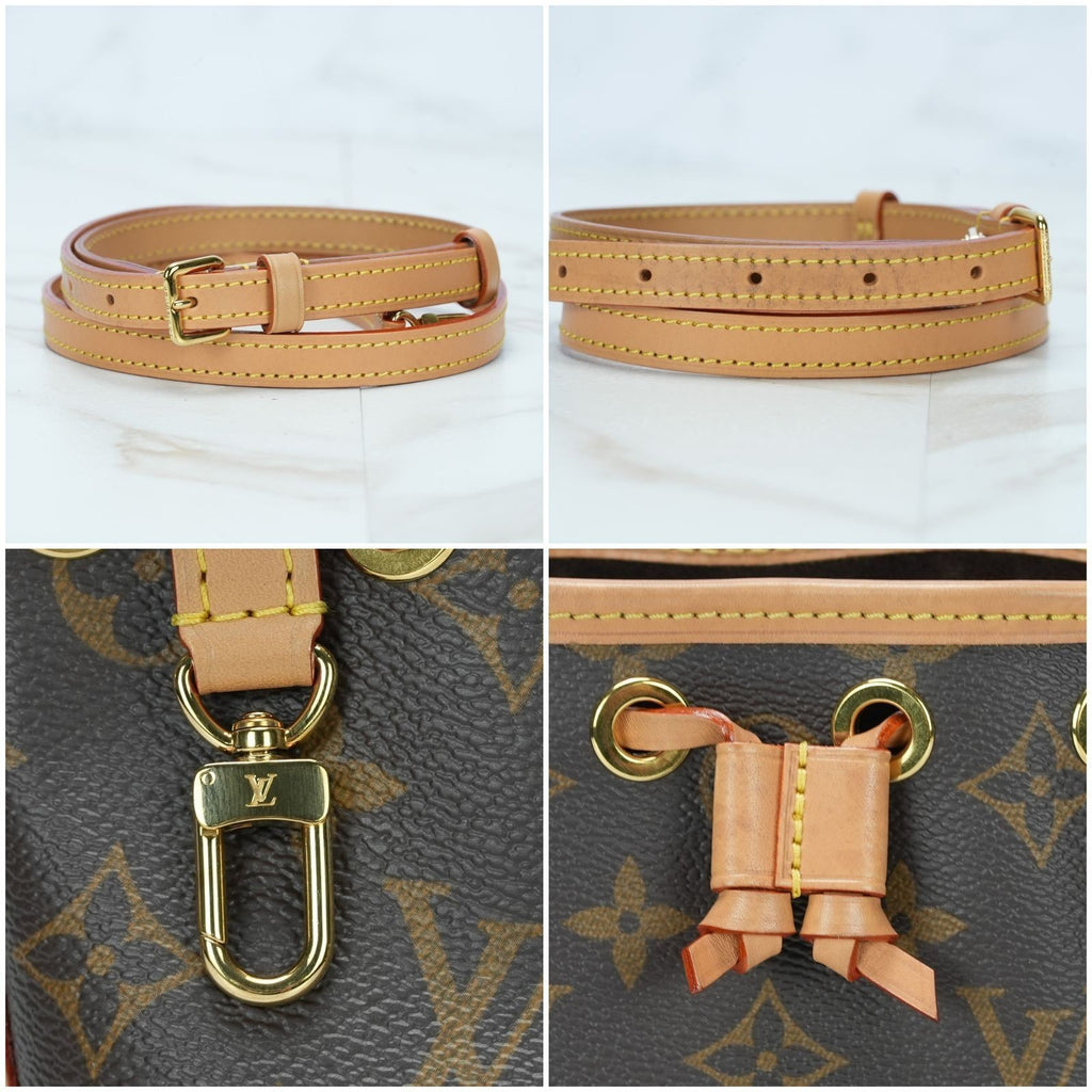 LOUIS VUITTON Nano Noe Monogram M81266 Handbag/Shoulder Bag/Bucket Bag Brown