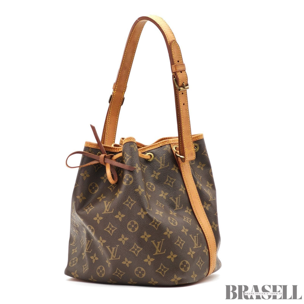 LOUIS VUITTON Petit Noe M42226 Monogram Handbag Bucket Bag Brown Women’s