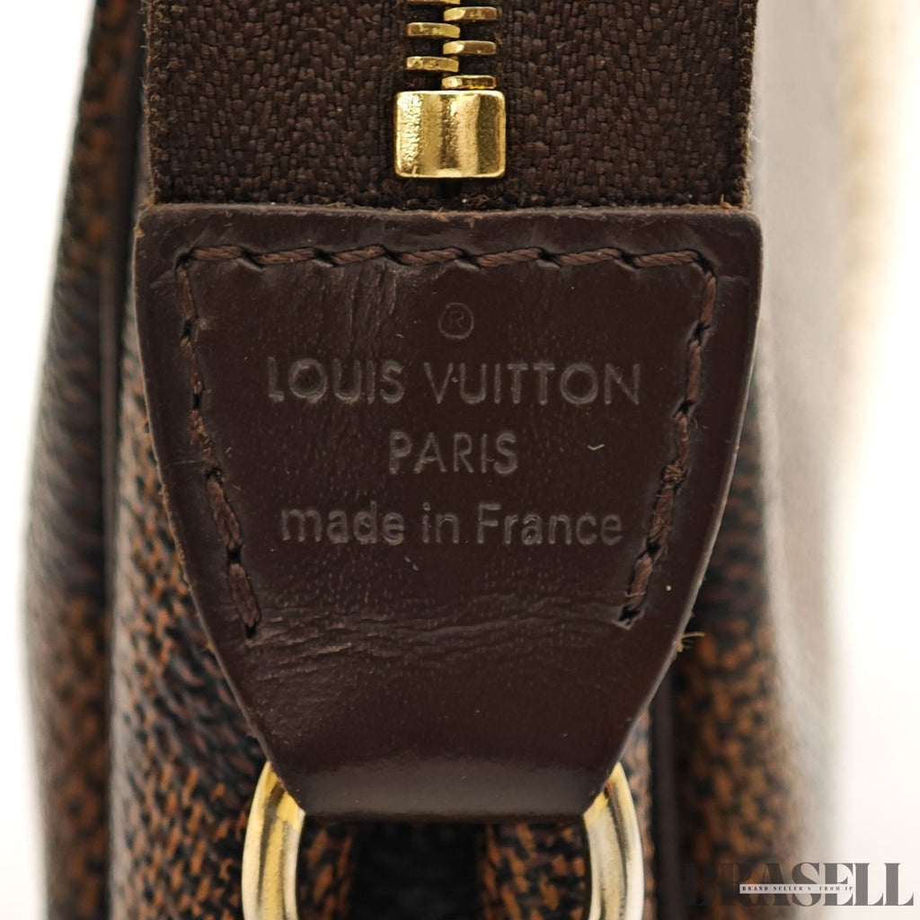 Louis Vuitton Damier Eva Hand Bag Damier Ebene N55213 Brown Compact