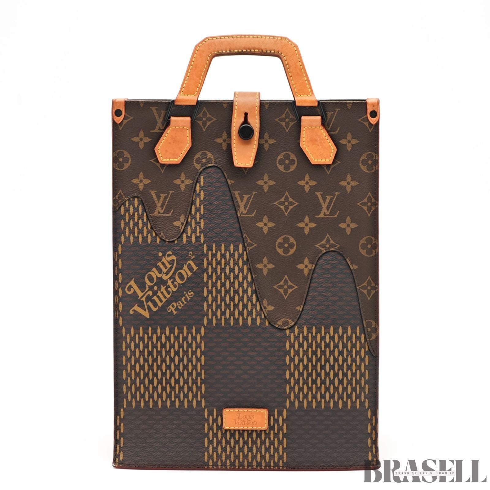 Louis Vuitton Giant Damier Monogram Mini N40355 2Way Handbag Shoulder Bag Brown