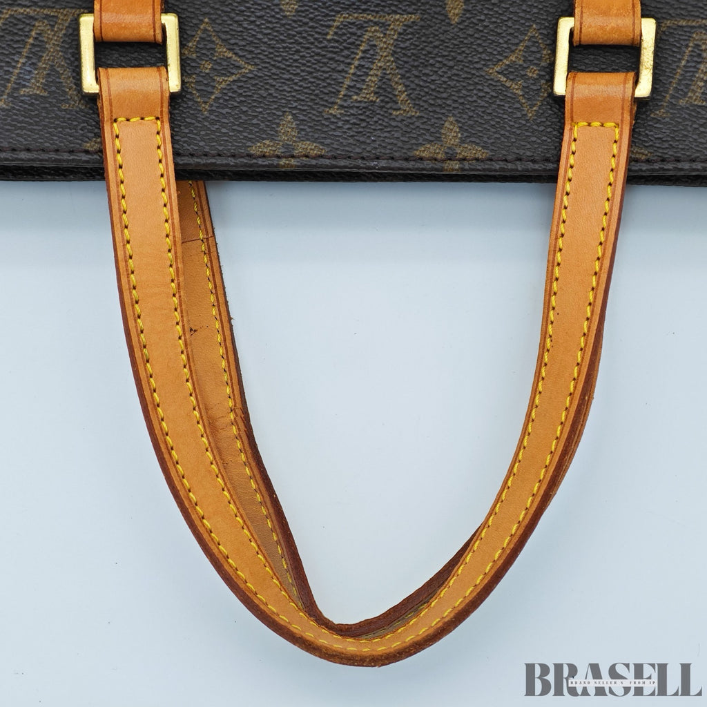 LOUIS VUITTON Vavin PM M51172 Monogram Handbag PVC-Coated Canvas Leather Brown