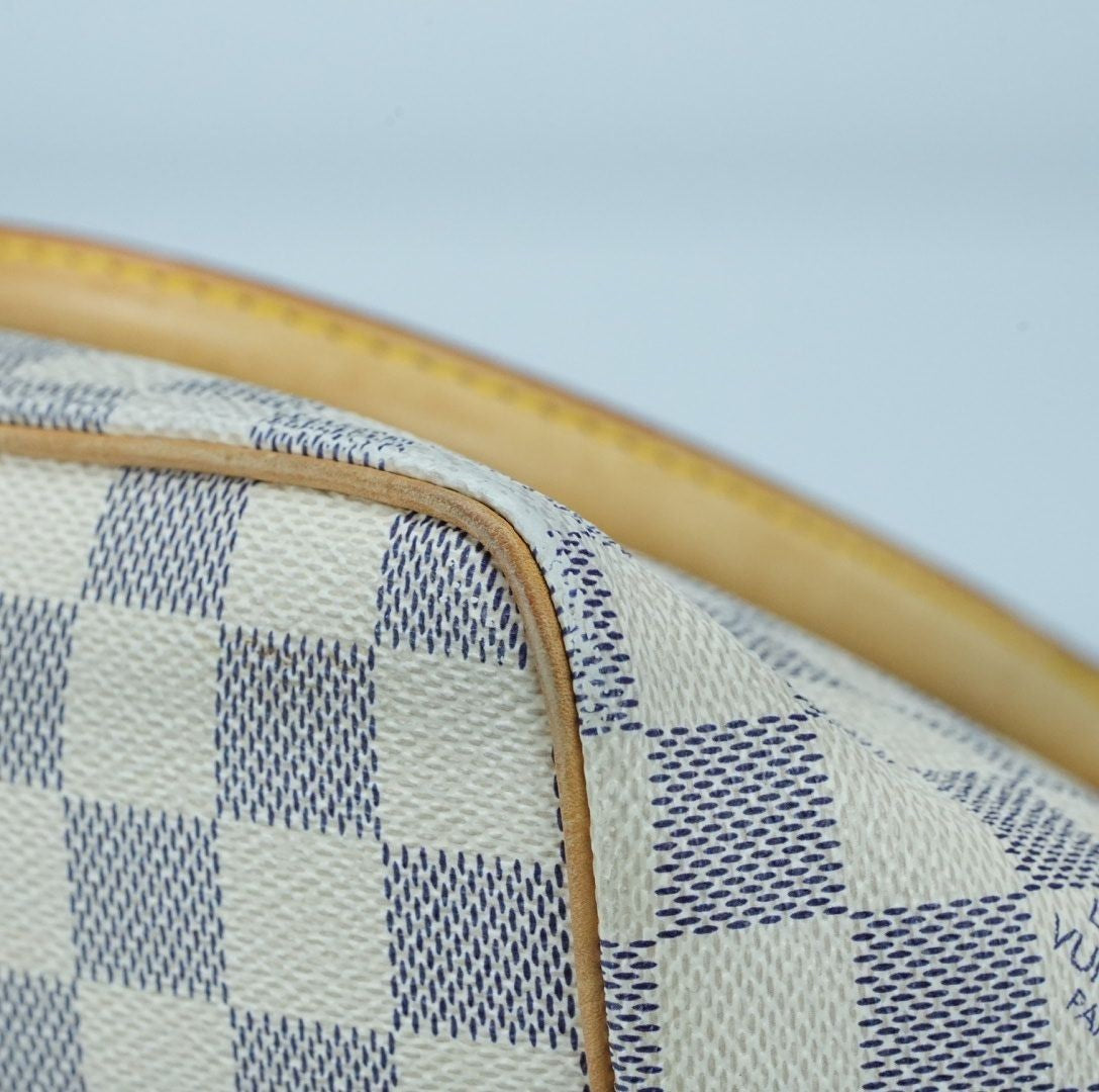 LOUIS VUITTON Damier Azur Saleya PM N51186