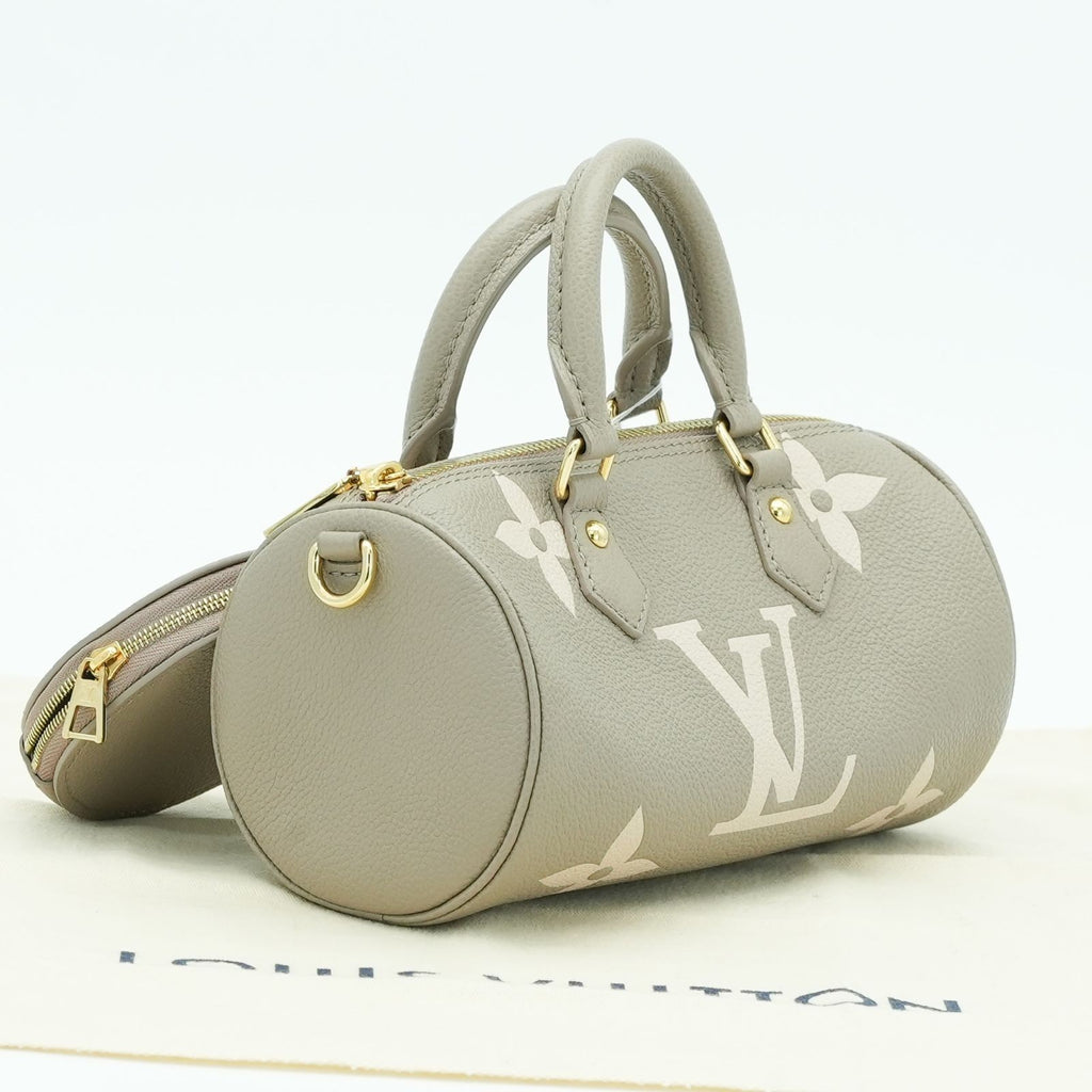 LOUIS VUITTON Empreinte Giant Papillon BB M46031 Handbag Beige Tourtière Cream