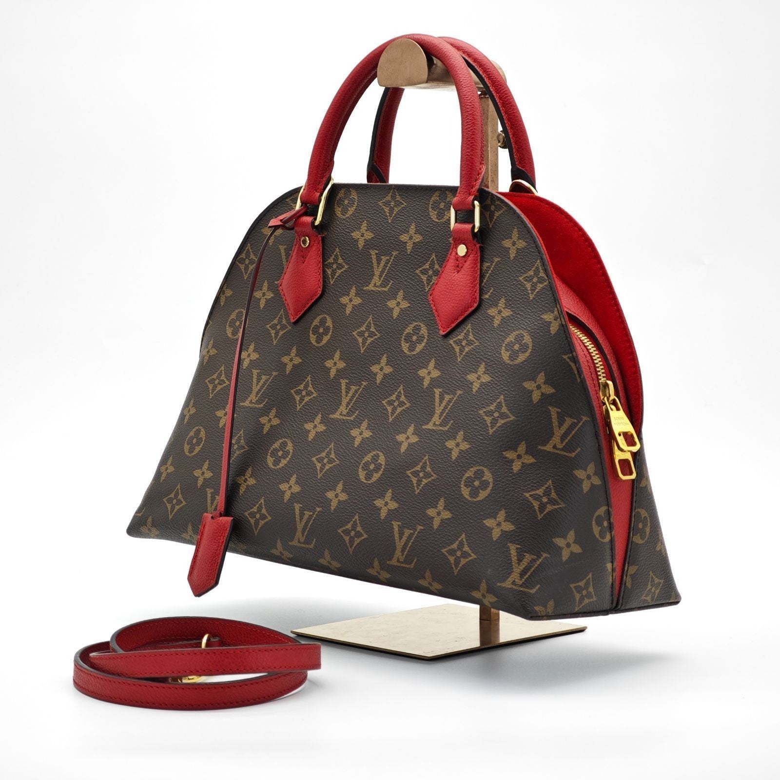 LOUIS VUITTON Monogram Alma M41779 2-Way Handbag Brown Women's