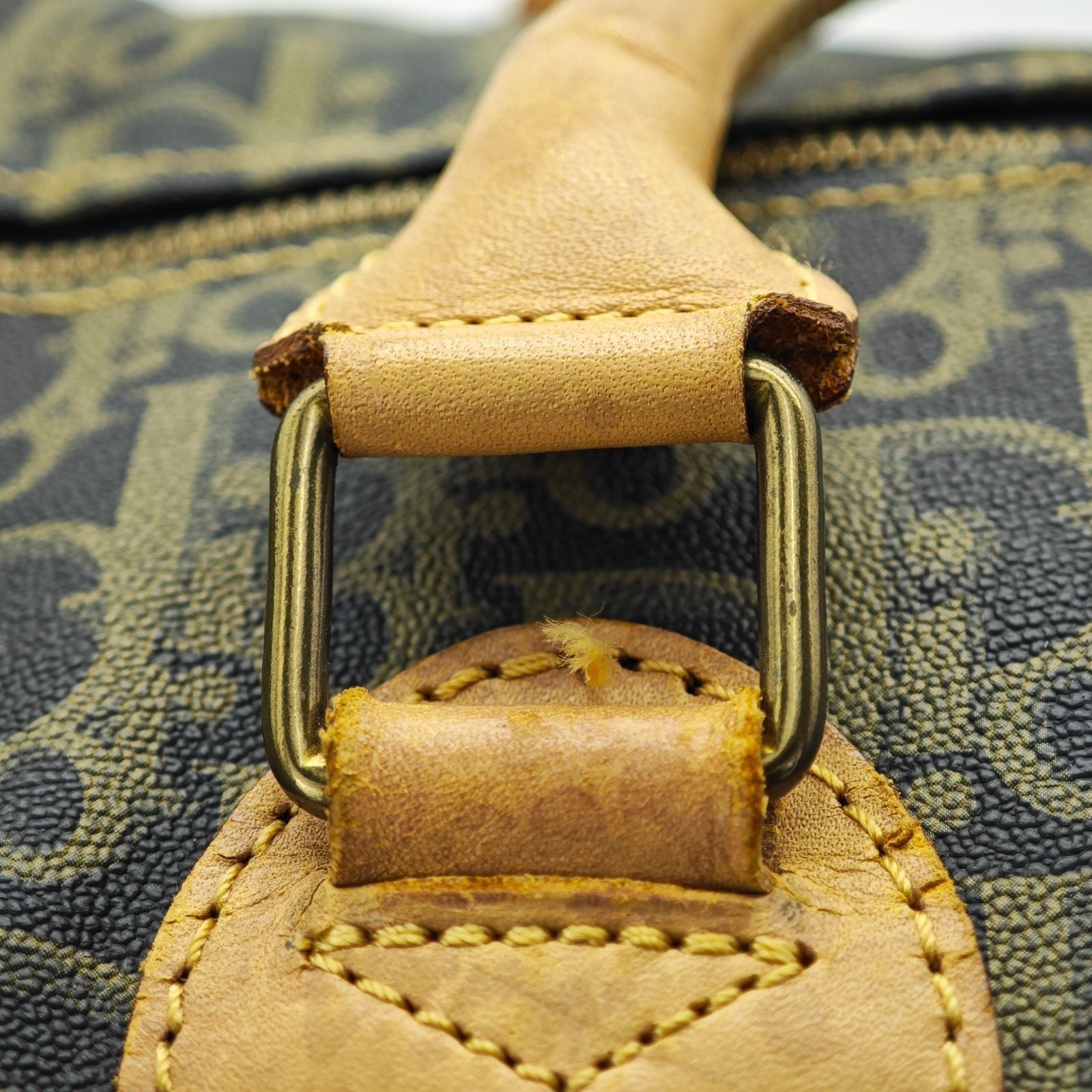 Dior Trotter Boston Bag Canvas Khaki Color Women’s Bag