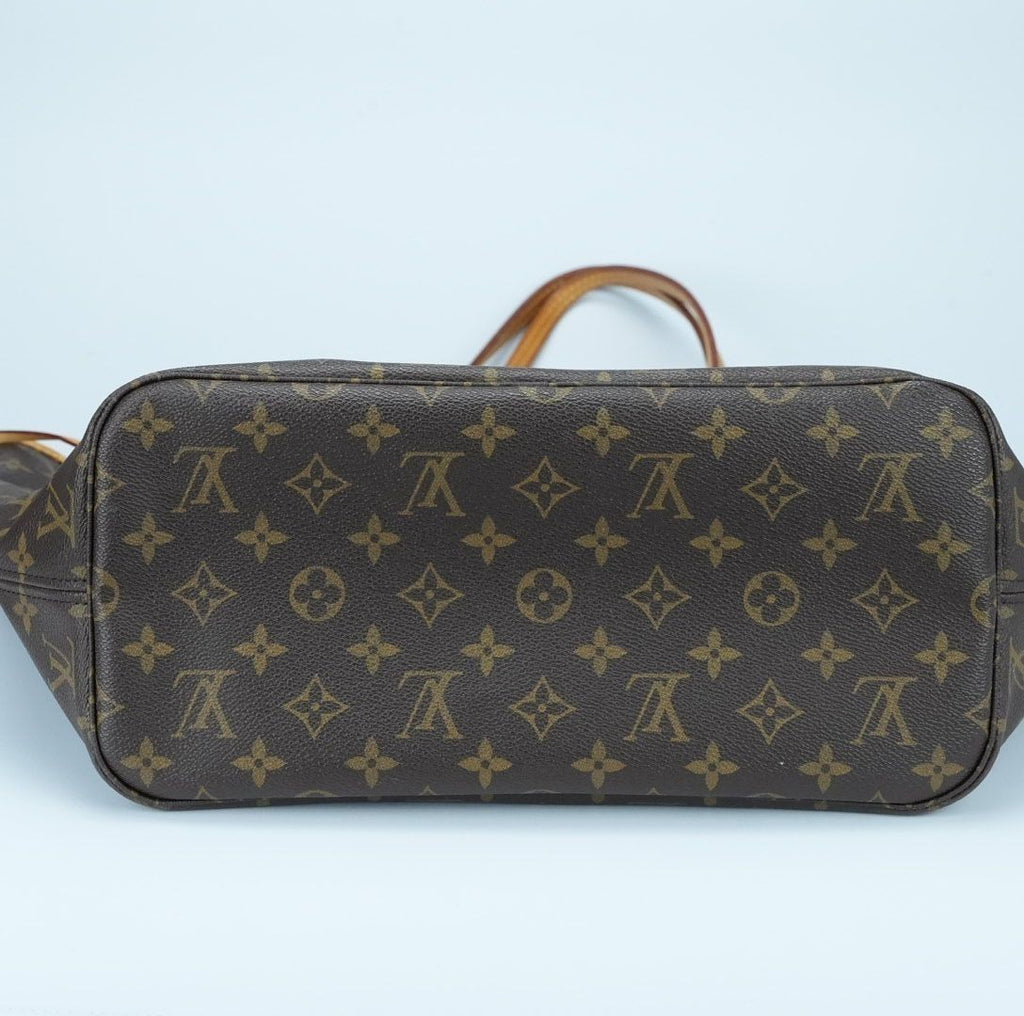 LOUIS VUITTON Monogram Neverfull MM Pivoine Tote Bag with Pouch M41178