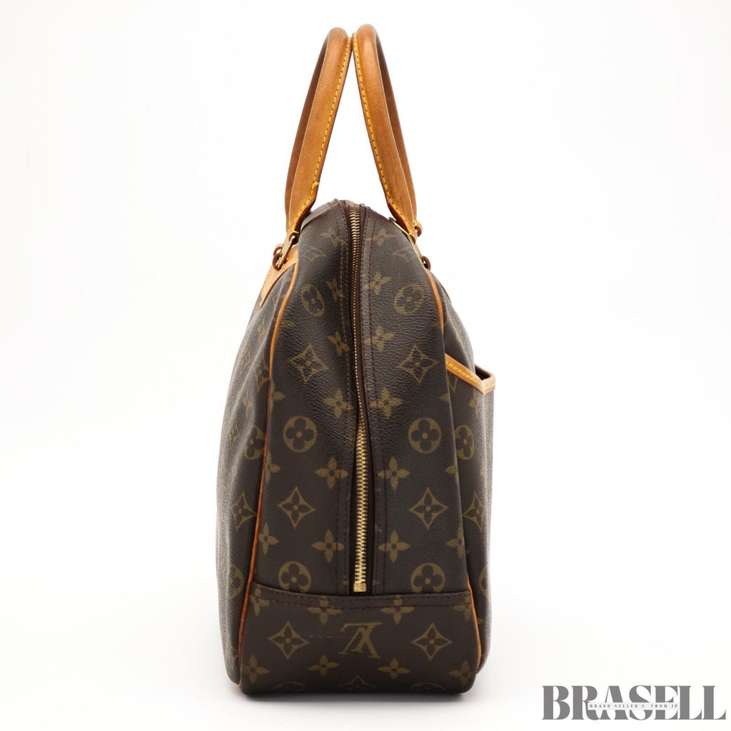 LOUIS VUITTON Monogram M47270 Monogram Deauville Tote Bag Handbag Brown