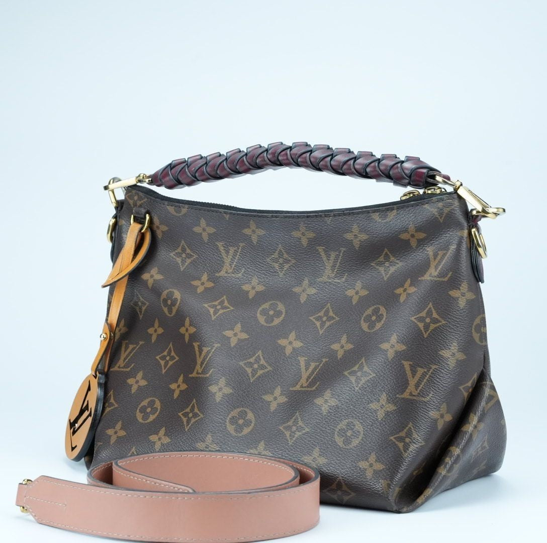 LOUIS VUITTON M55090 Monogram Mini Zipped Hobo 2-Way Shoulder Bag/Handbag