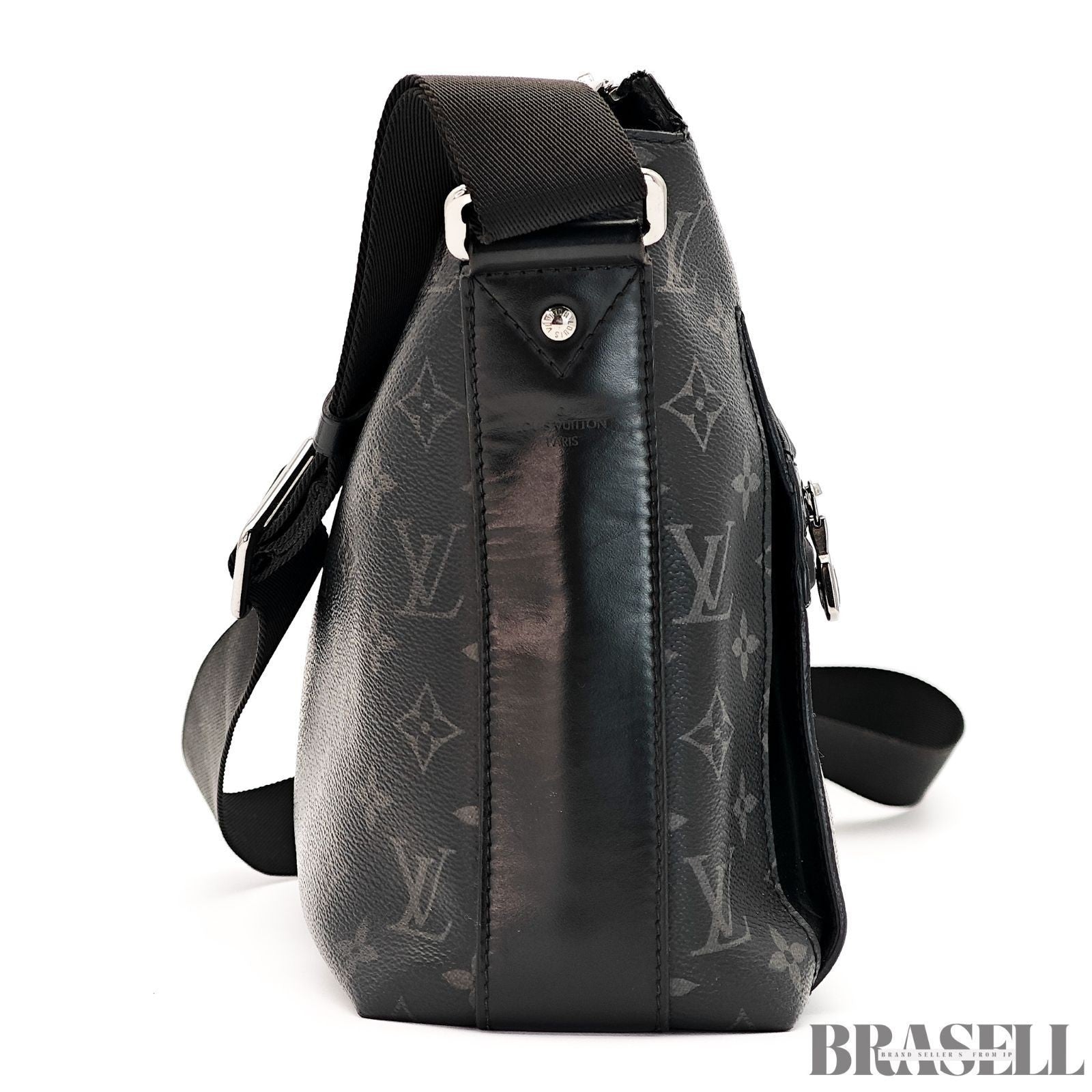 Louis Vuitton Odyssee Messenger PM M44223 Shoulder Bag Monogram Eclipse Black