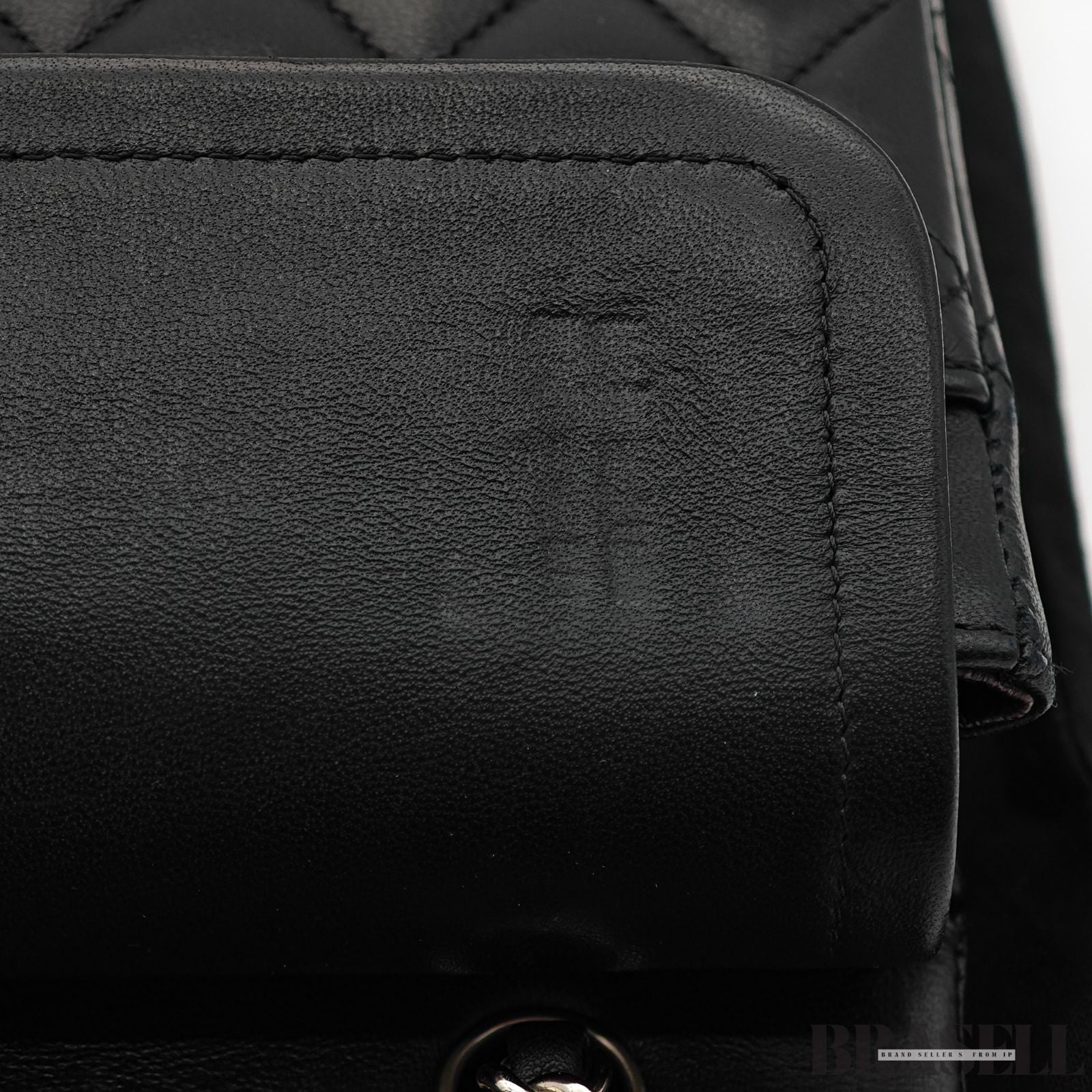 CHANEL Matelasse Classic Flap 25 A01112 Black Shoulder Bag w/ Dust Bag Card