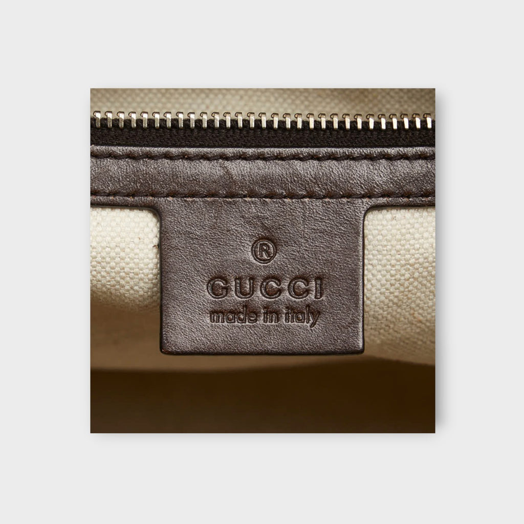GUCCI GG Canvas Web Line Mini Boston Bag Shoulder Bag 2WAY 247205 Beige 【B】