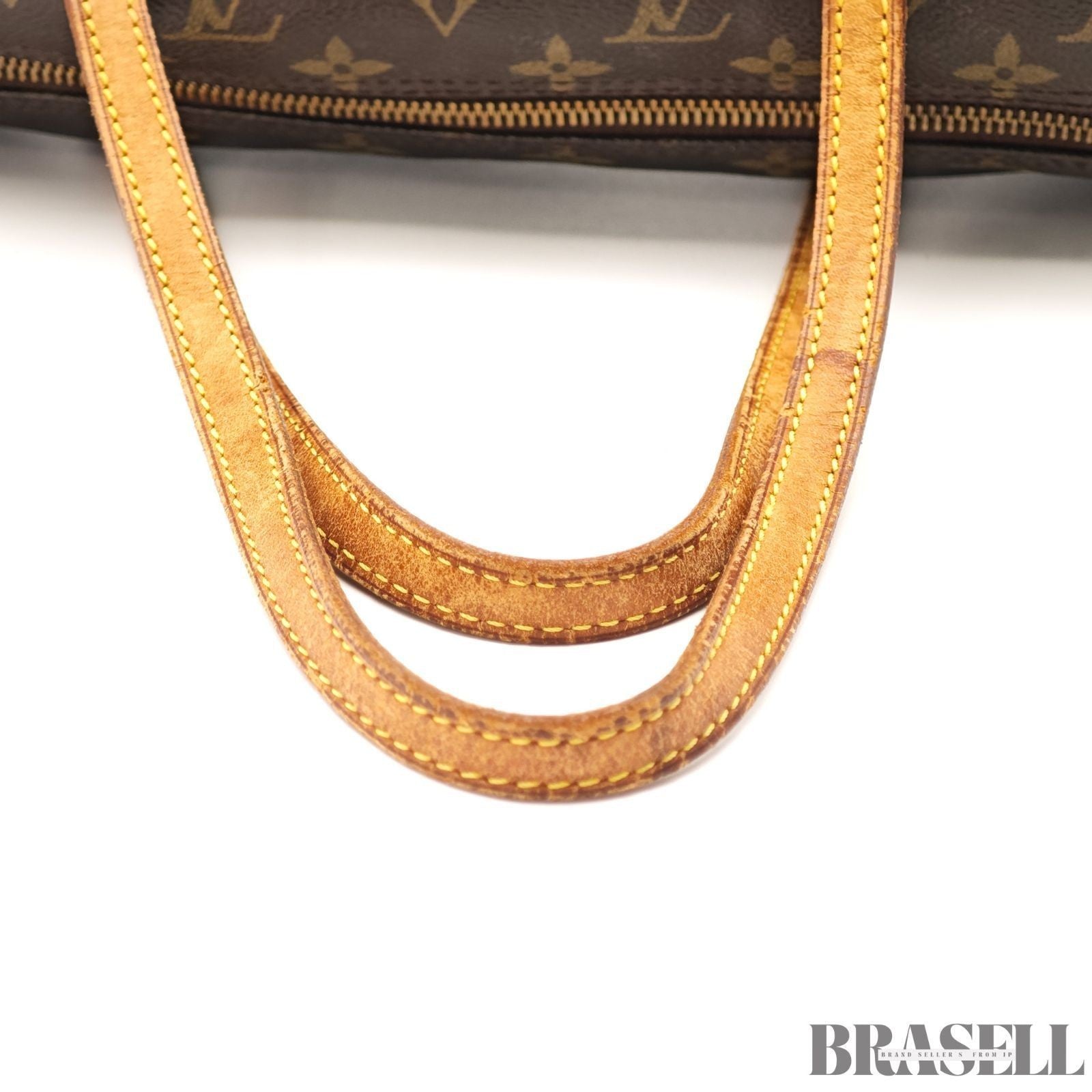 LOUIS VUITTON Papillon 30 M51385 Mini Boston Handbag Brown Monogram Canvas Pouch