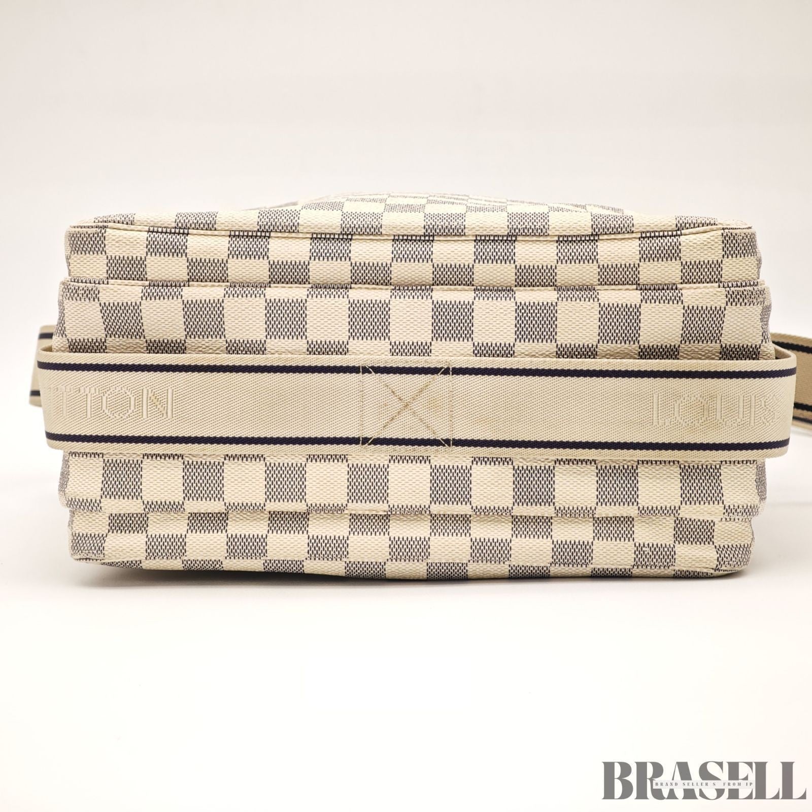 Louis Vuitton Damier Azur Naviglio N51189 Messenger Bag Shoulder Bag Off White