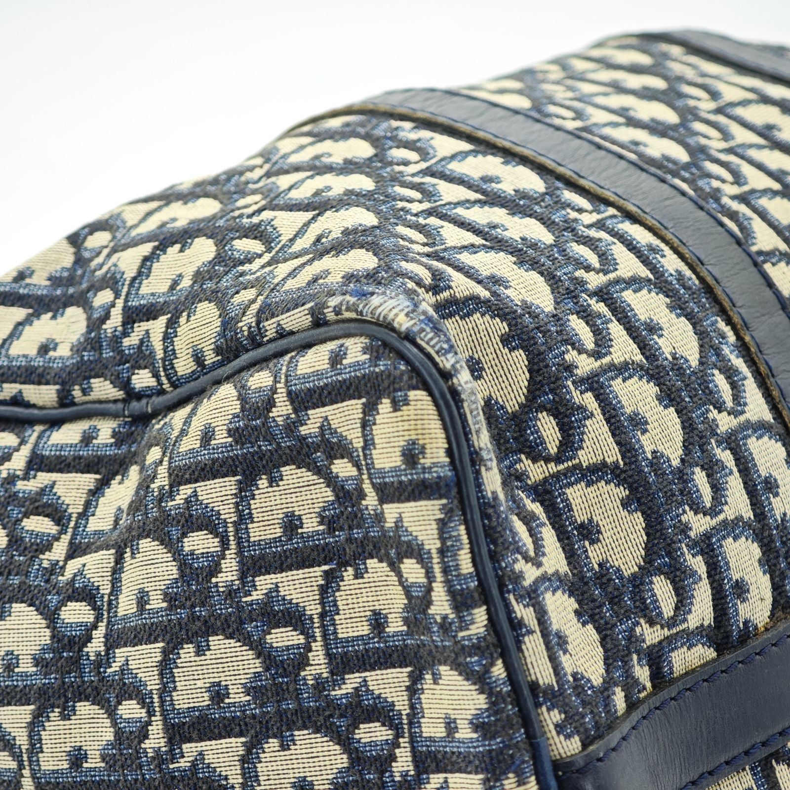 Dior Trotter Boston Bag Canvas Navy Color Women’s Bag