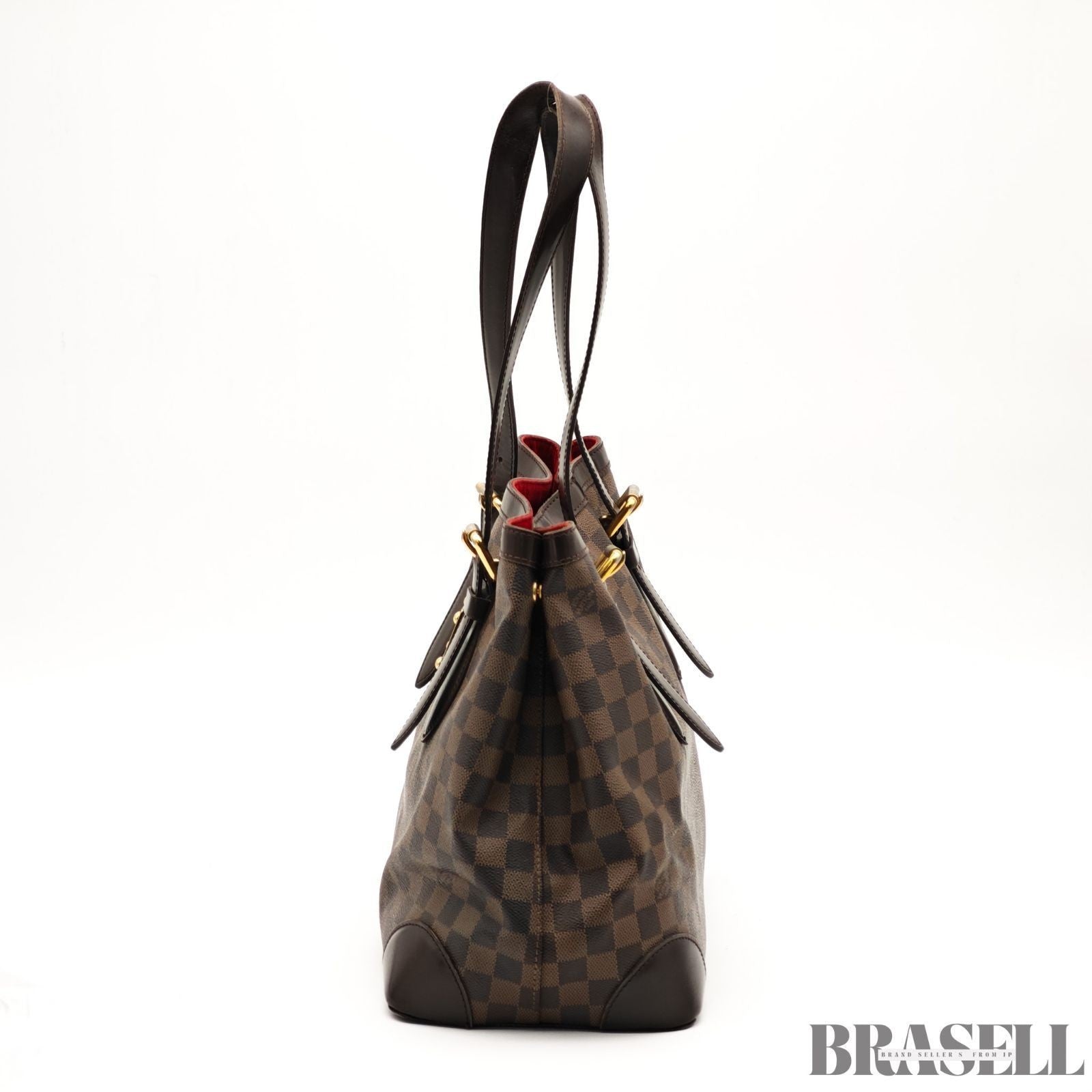 Louis Vuitton Hampstead MM N51204 Damier Ebene Tote Bag Handbag Brown