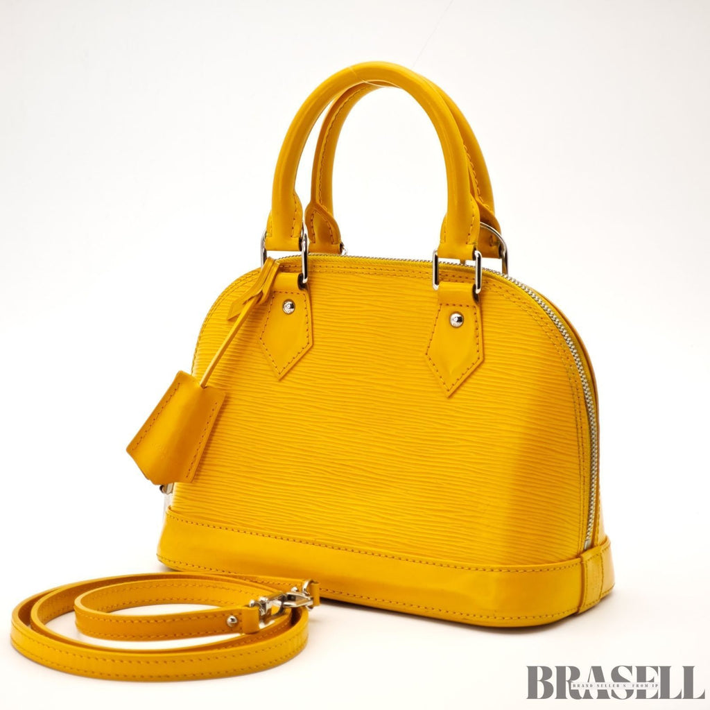 LOUIS VUITTON M40866 Epi Alma BB 2Way Citron Shoulder Bag Crossbody Handbag
