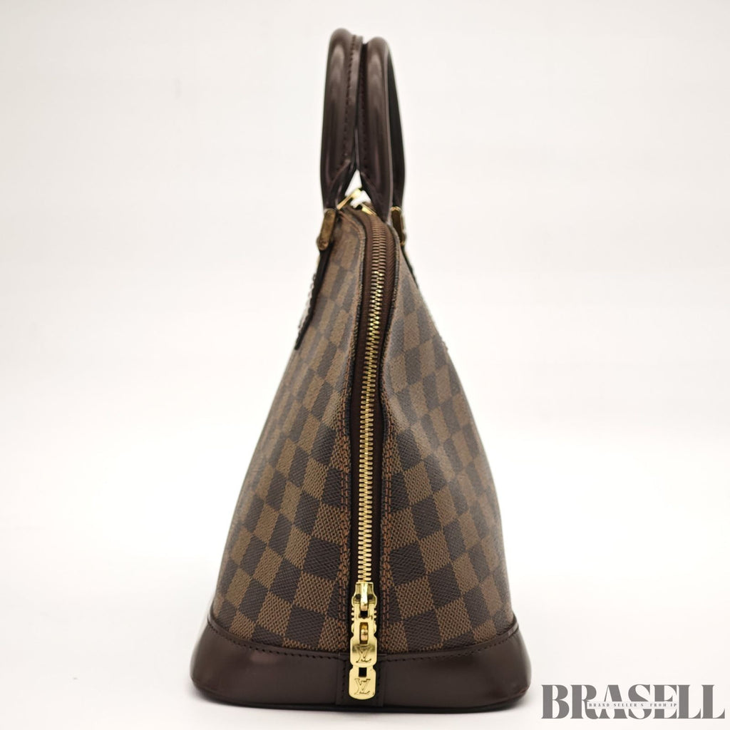 Louis Vuitton Hand Bag N51131 Alma Ebene Damier Canvas Brown FL1014