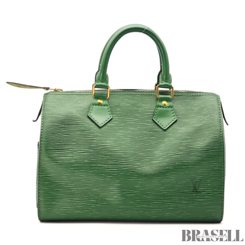 Louis Vuitton Epi Speedy 25 M43014 Mini Boston Bag Epi Leather Green Authentic