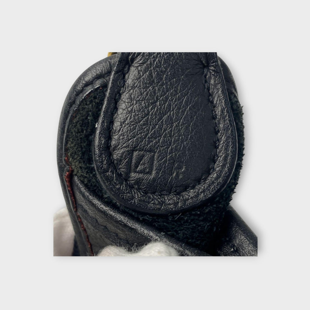 Hermès Vespa PM Black Shoulder Bag Leather A Stamp Gold Hardware 【A】