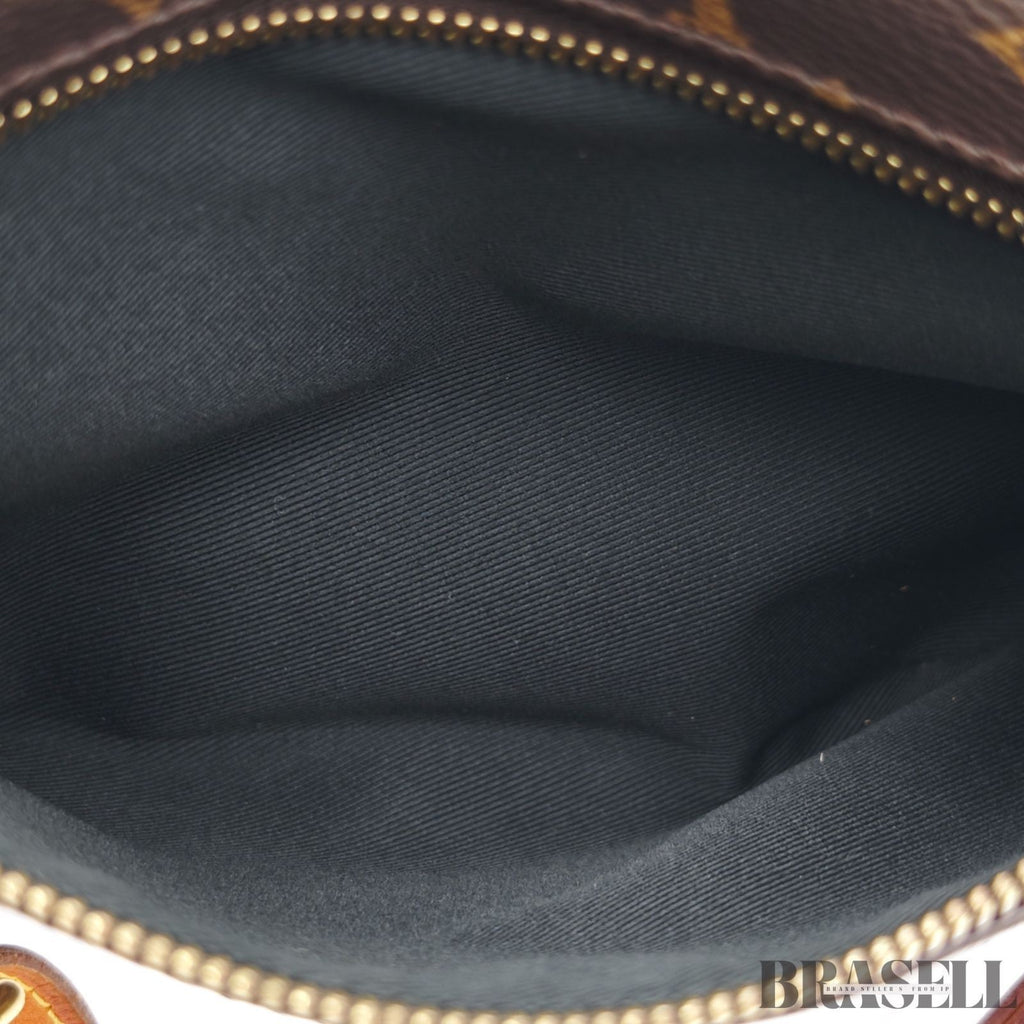 LOUIS VUITTON Monogram Bum Bag Canvas M43644 Brown Crossbody Bag Auth