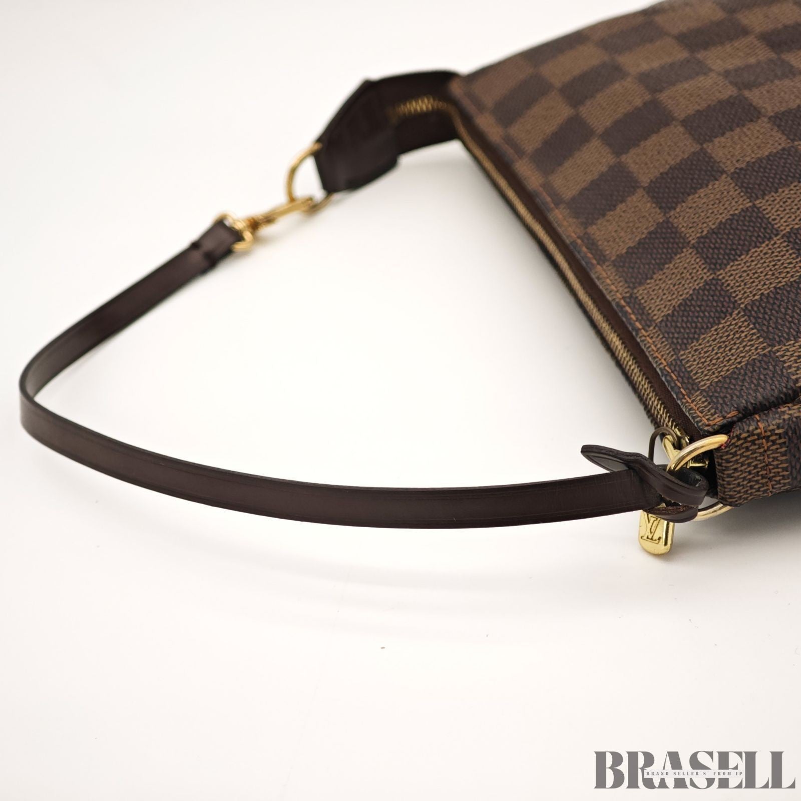 Louis Vuitton N58009 Pochette Accessoires Damier Canvas Brown Mini Handbag Bag