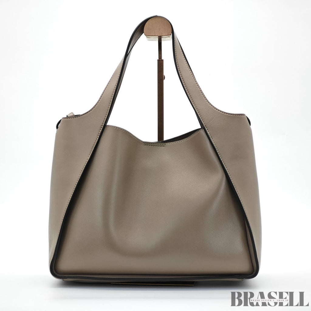 Stella McCartney 2-Way Tote Bag 513860 Greige with Case Large Capacity