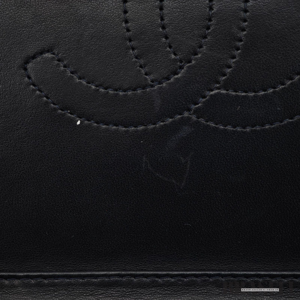 CHANEL Matelassé Full Flap Push Lock Shoulder Bag Chain Small Black Lambskin