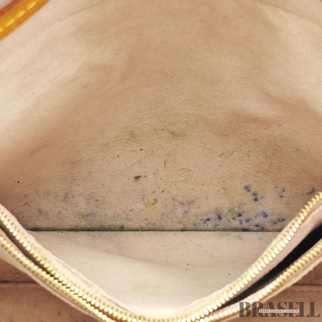 LOUIS VUITTON Girolata N41579 Damier Azur Bucket Handbag Ivory Women’s