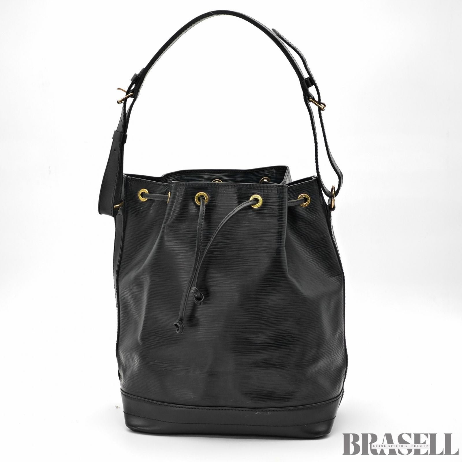 Louis Vuitton Epi Noé Noir M59002 Bucket Shoulder Bag Handbag Black Epi Leather
