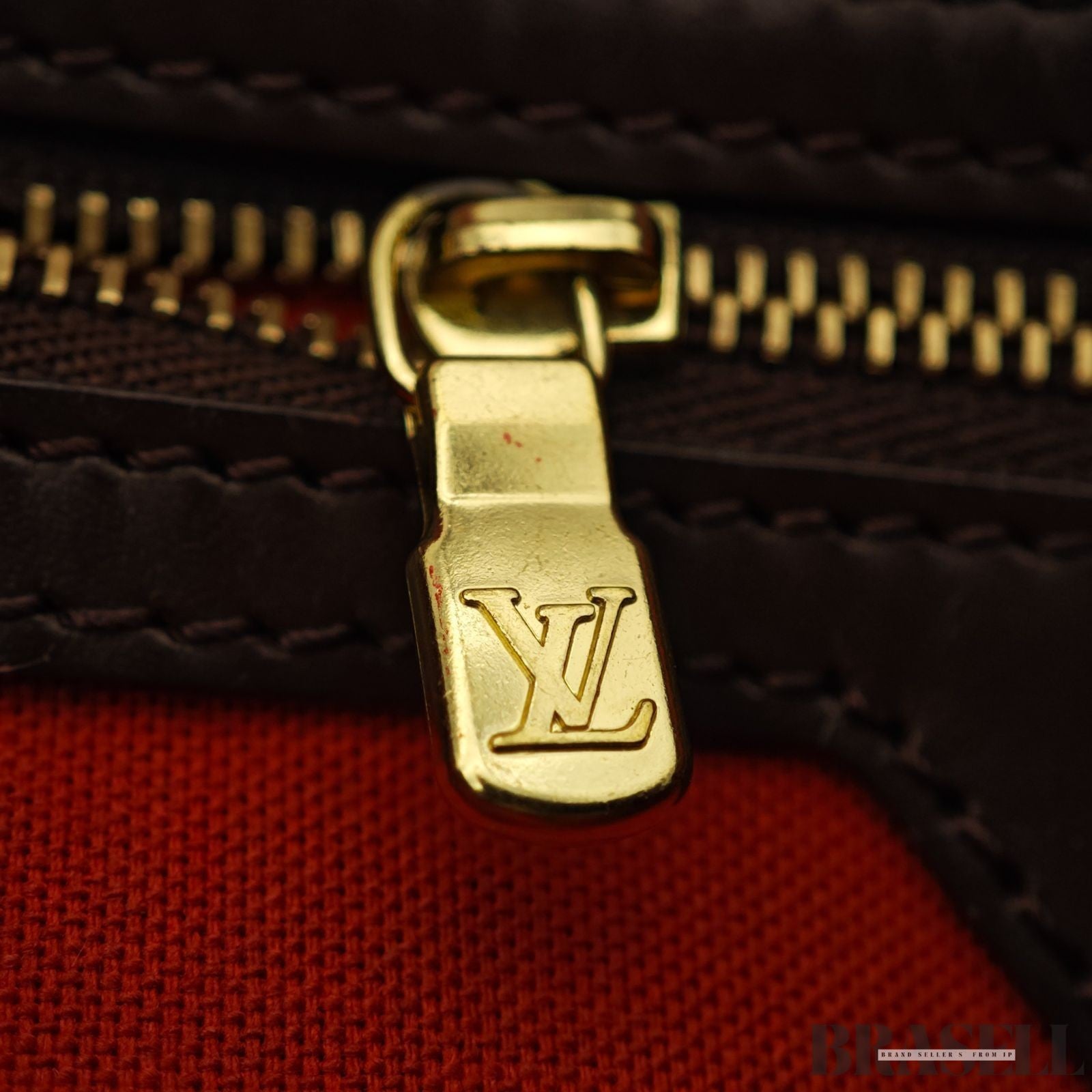 LOUIS VUITTON Chelsea Shoulder Tote Bag Damier Leather Canvas Brown N51119