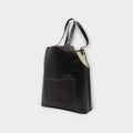 Hermès Jardinière PM Amazonia Rubber Resin Canvas F Stamp Shoulder Bag Black 【A】