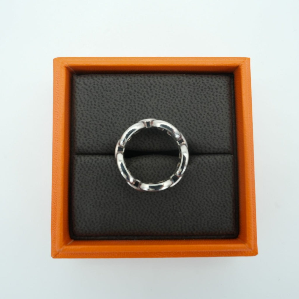 HERMES Anchaîne Chaine d'Ancre Ring Men's Silver SV925 #56