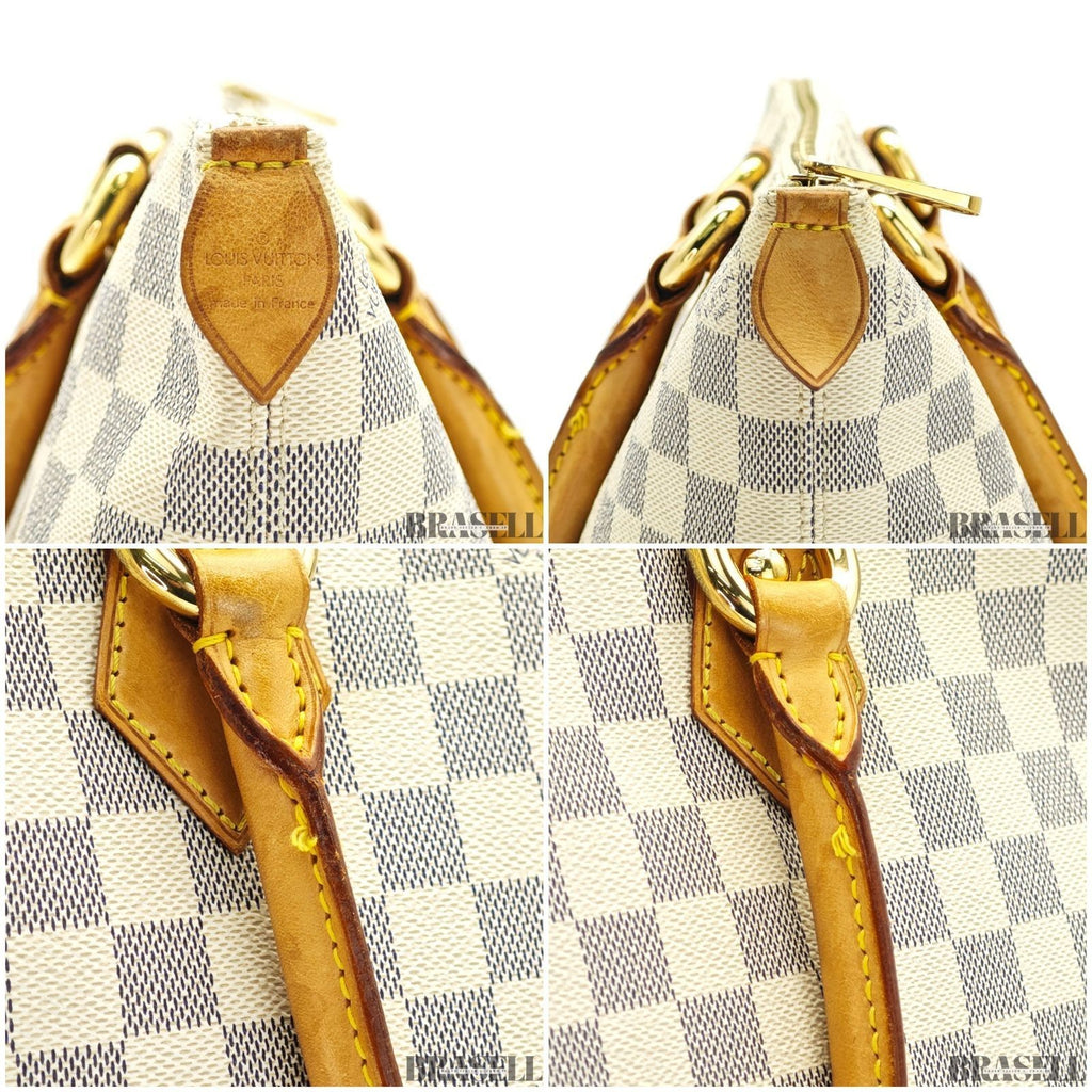 LOUIS VUITTON Saleya PM N51186 Damier Azur Tote Bag Ivory Women’s