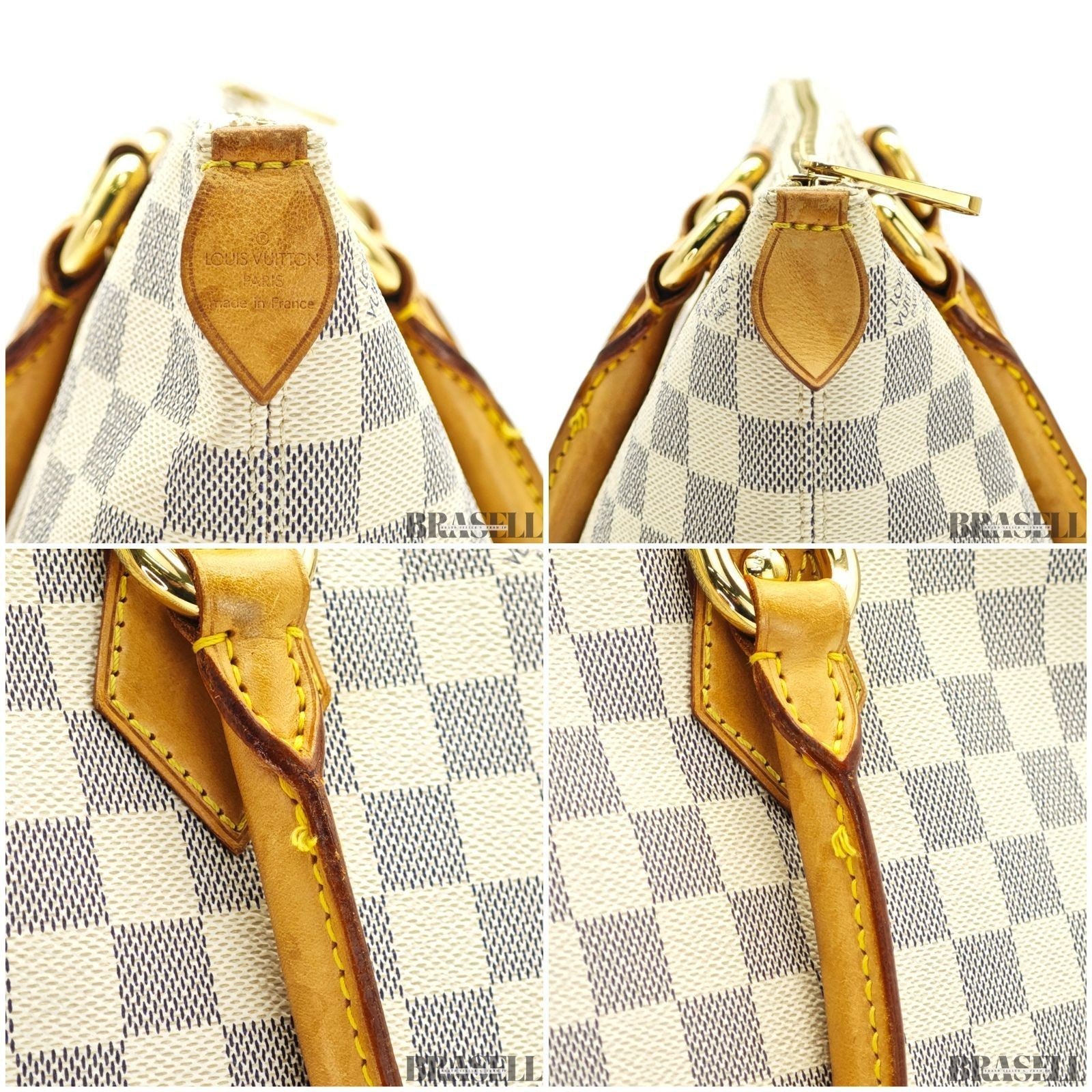 LOUIS VUITTON Saleya PM N51186 Damier Azur Tote Bag Ivory Women’s