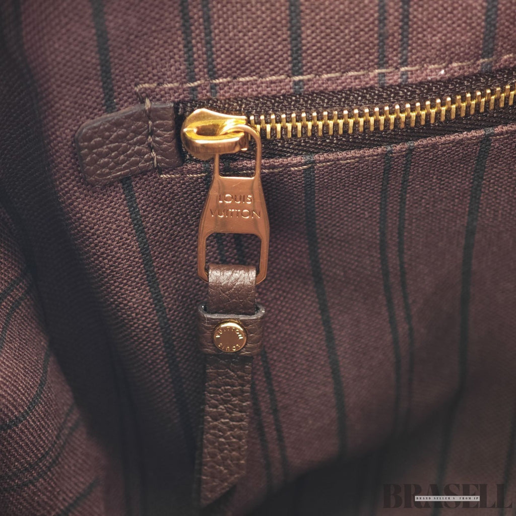 Louis Vuitton Monogram Empreinte Speedy Bandouliere 25 Terre Brown M40761