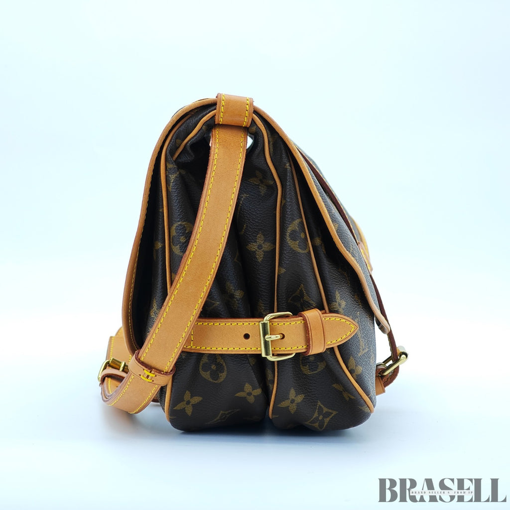 LOUIS VUITTON Saumur 30 Shoulder Bag M42256 Monogram Canvas Brown