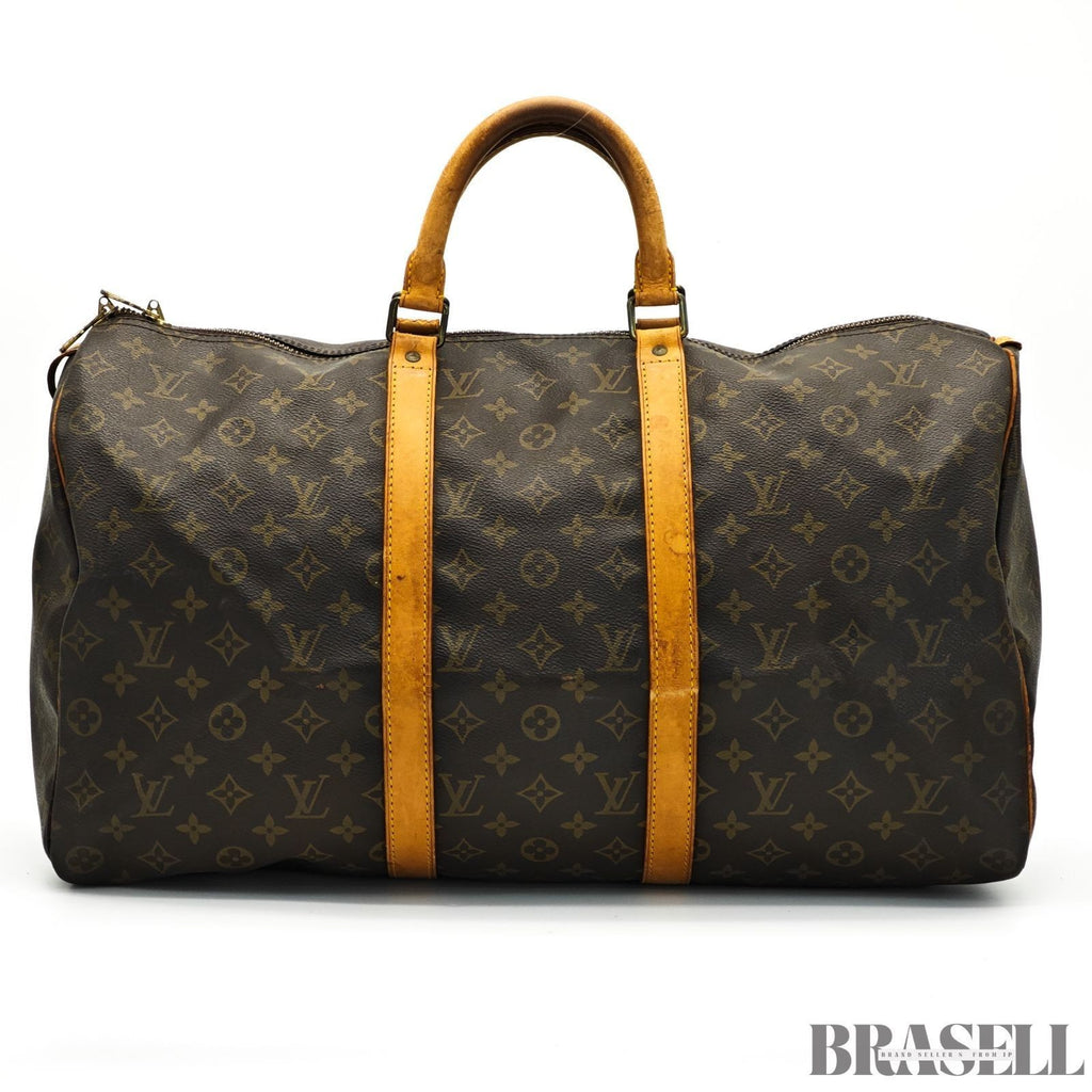 Louis Vuitton Keepall 50 M41426 Handbag Boston Bag Large Capacity Travel Brown