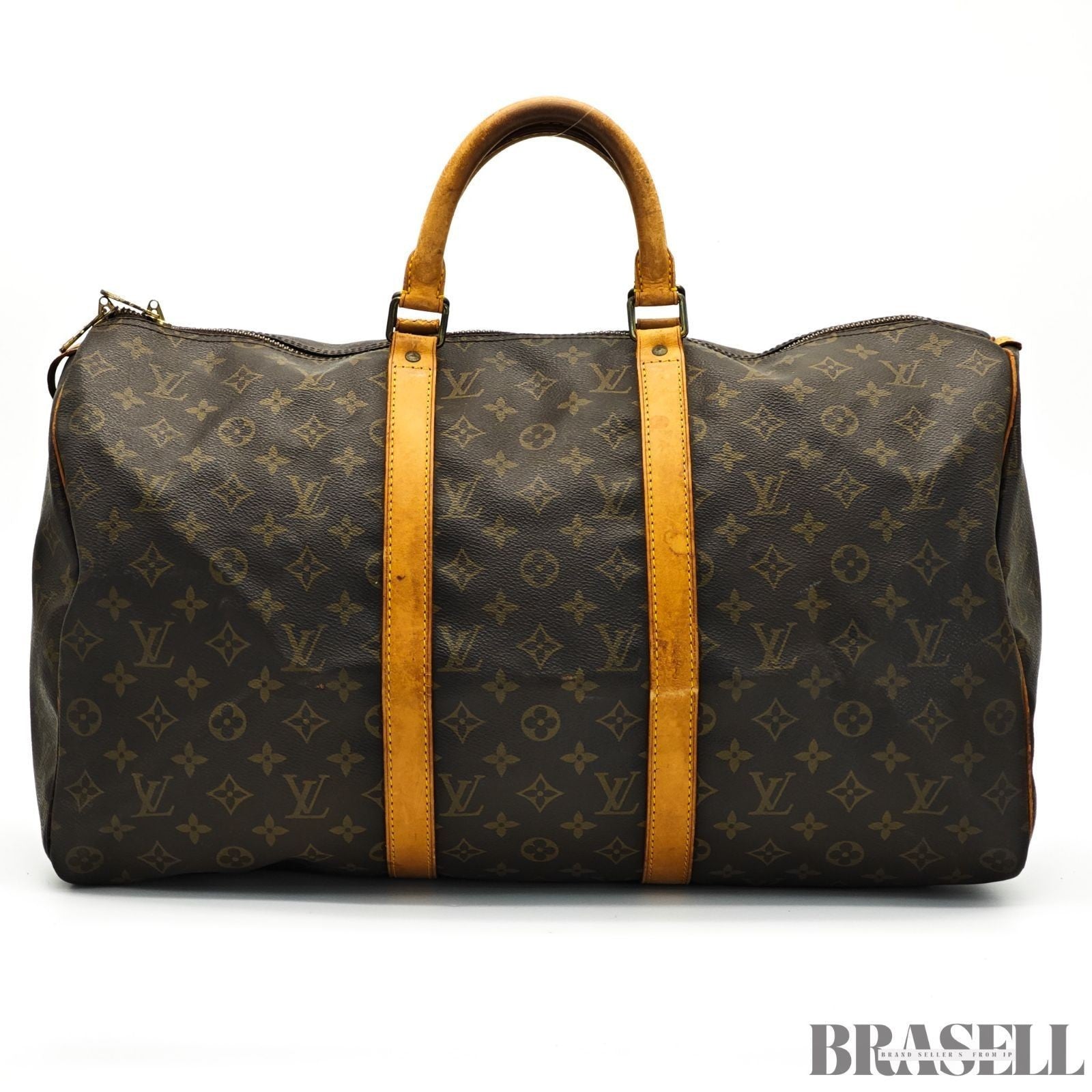 Louis Vuitton Keepall 50 M41426 Handbag Boston Bag Large Capacity Travel Brown